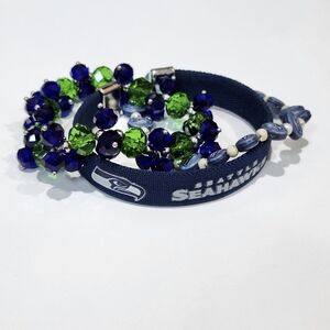Seattle Seahawks Beaded Bracelet Set